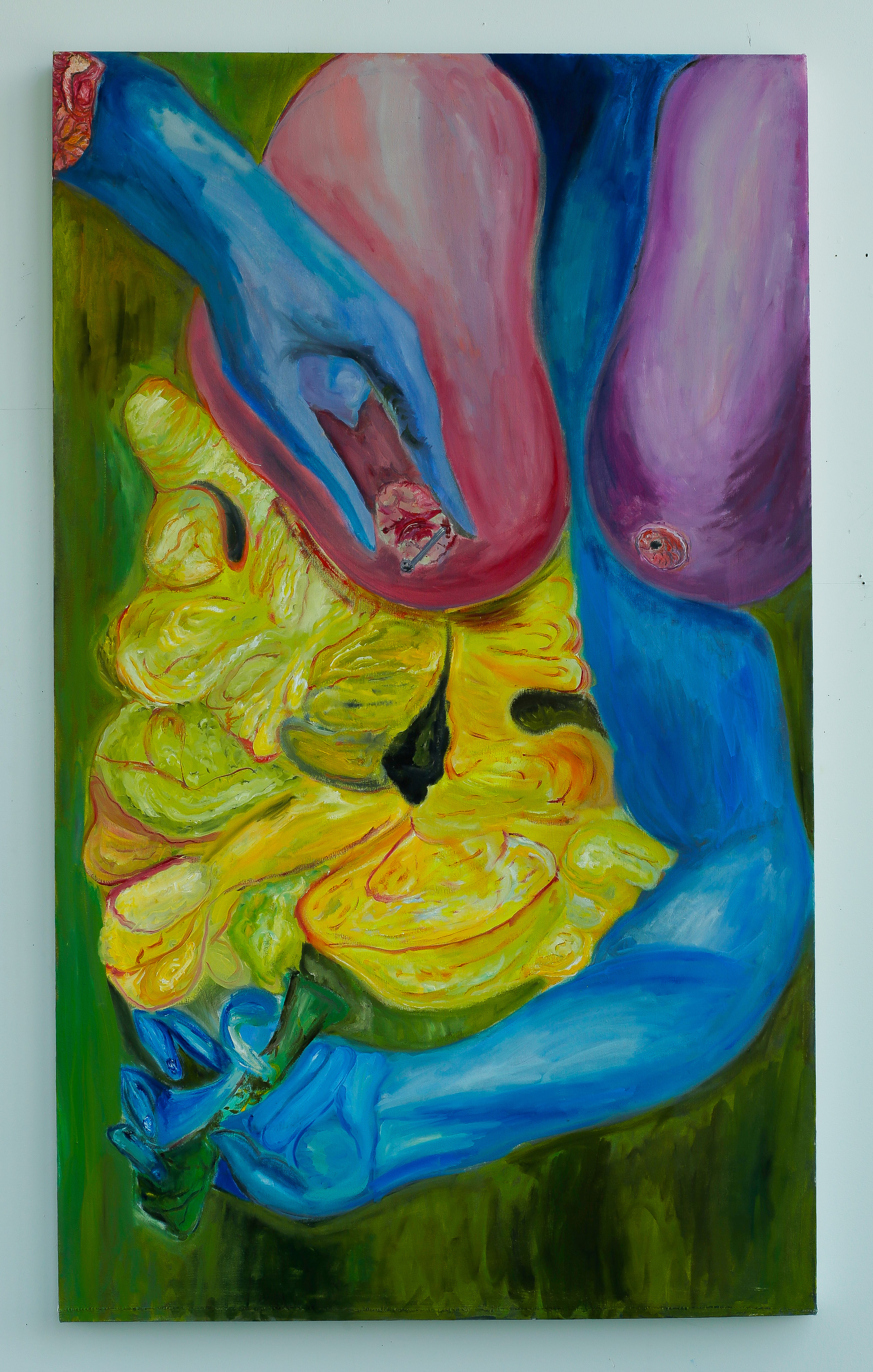 <i>Ripped Away</i><br>Oil on canvas, 18 x 24 in, 2021.